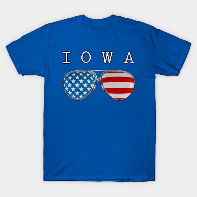 USA PILOT GLASSES IOWA T-Shirt by SAMELVES